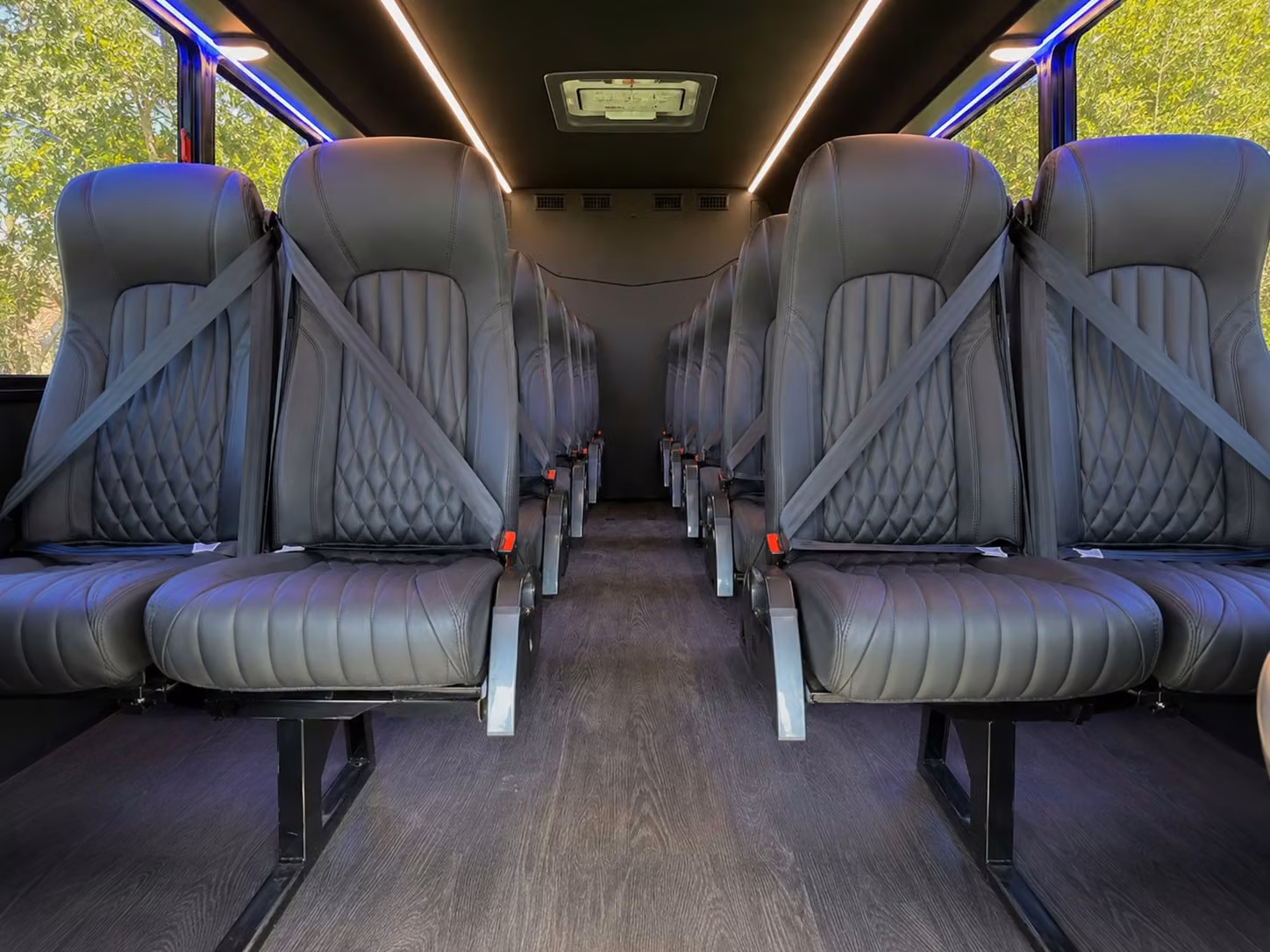 15 passenger minibus inside