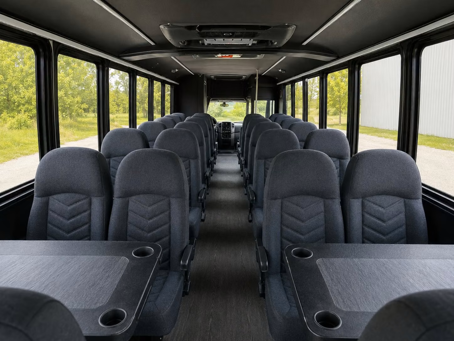 18 passenger minibus interior