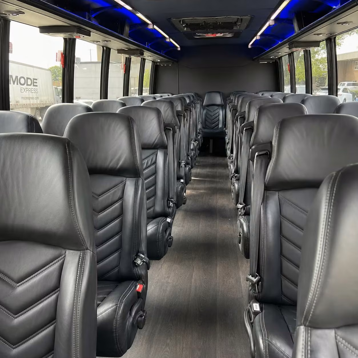 25 passenger minibus interior
