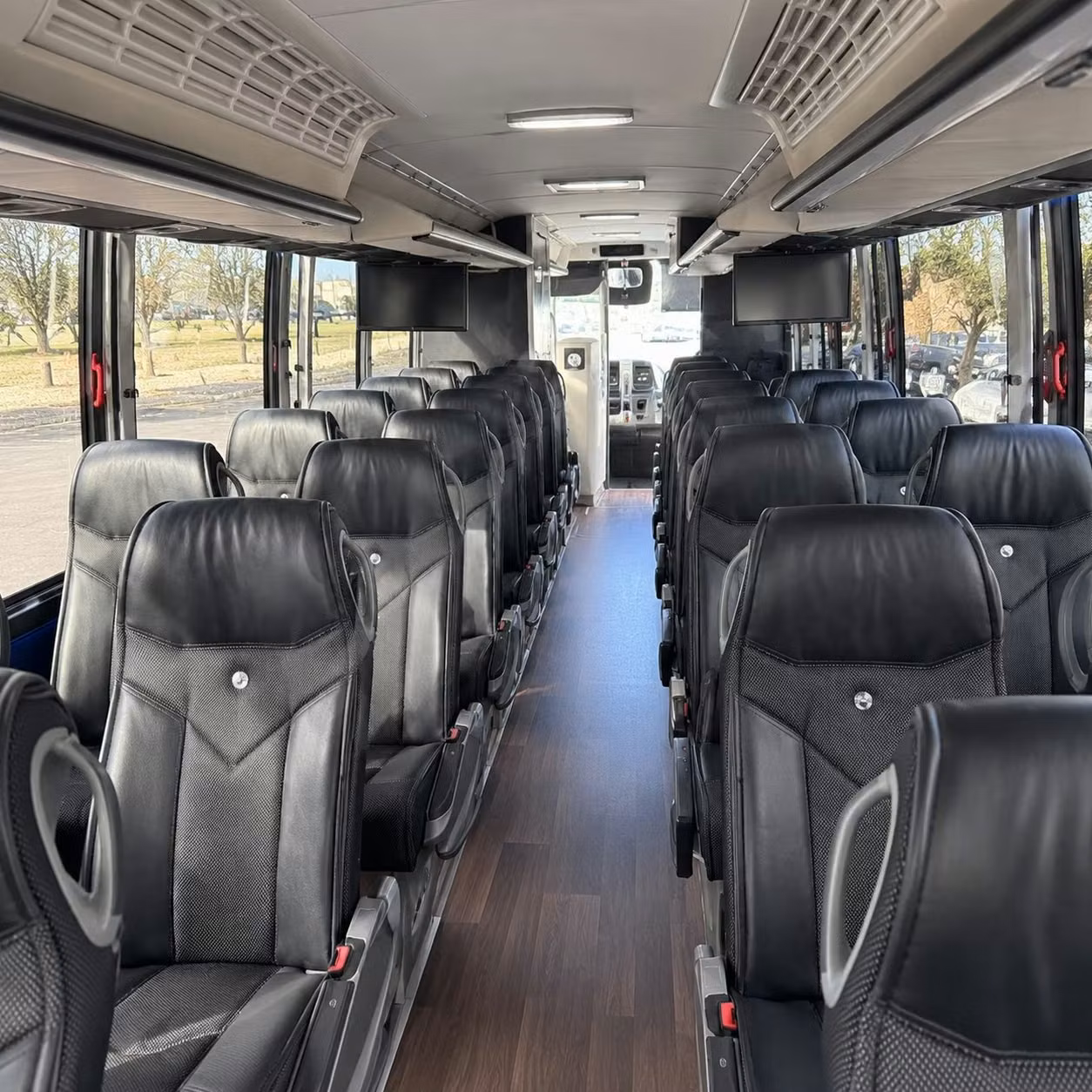 manchester charter bus interior