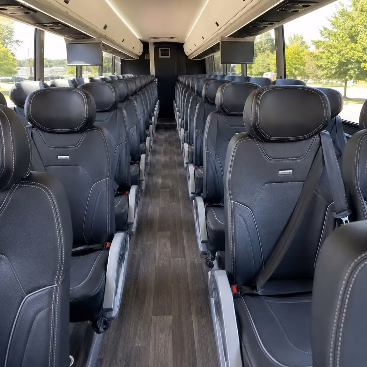 manchester charter bus rental inside
