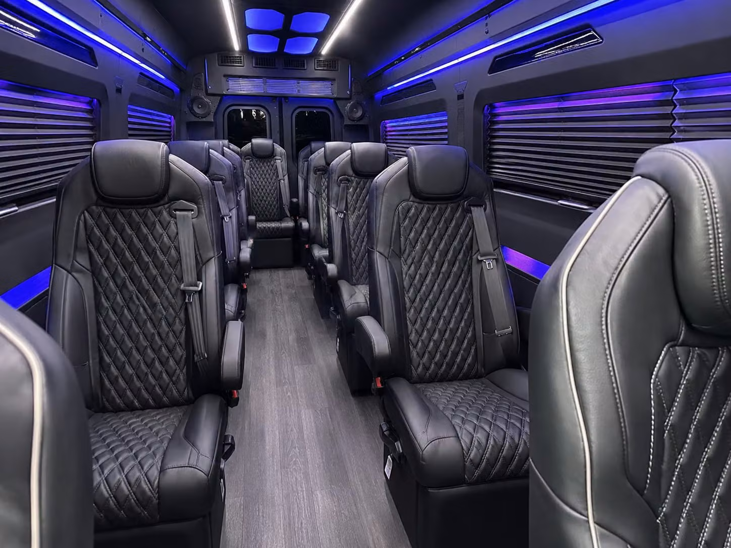 sprinter van with driver inside